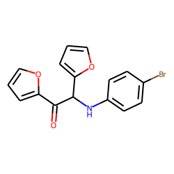 Furan, 2-[(2-furyl)-(4-bromophenylamino)methylcarbonyl]