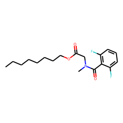 Sarcosine, N-(2,6-difluorobenzoyl)-, octyl ester