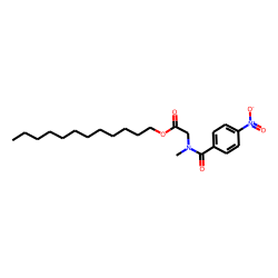 Sarcosine, N-(4-nitrobenzoyl)-, dodecyl ester