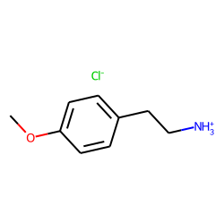 Phenethylamine, p-methoxy-, hydrochloride
