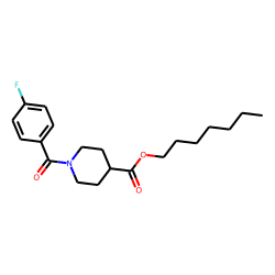 Isonipecotic acid, N-(4-fluorobenzoyl)-, heptyl ester
