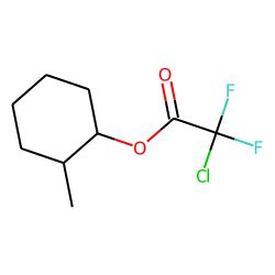 trans-2-Methylcyclohexanol, chlorodifluoroacetate
