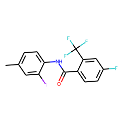 4-Fluoro-2-trifluoromethylbenzamide, N-(2-iodo-4-methylphenyl)-
