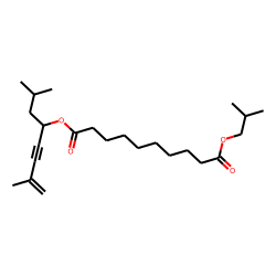 Sebacic acid, 2,7-dimethylocta-7-en-5-yn-4-yl isobutyl ester