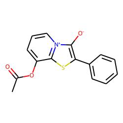Thiazolo[3,2-a]pyridinium, 8-(acetyloxy)-3-hydroxy-2-phenyl-, hydroxide, inner salt