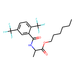 D-Alanine, N-(2,5-ditrifluoromethylbenzoyl)-, hexyl ester