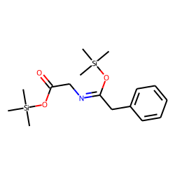 Phenylacetylglycine, TMS