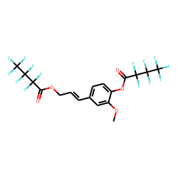 Coniferyl alcohol, bis(heptafluorobutyrate)