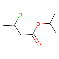 Butanoic acid, 3-chloro, 1-methylethyl ester