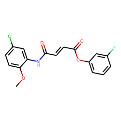 Fumaric acid, monoamide, N-(5-chloro-2-methoxyphenyl)-, 3-fluorophenyl ester