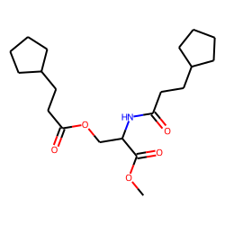 l-Serine, N,O-bis(3-cyclopentylpropionyl)-, methyl ester