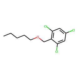 2,4,6-Trichlorobenzyl alcohol, n-pentyl ether