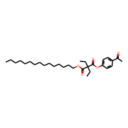 Diethylmalonic acid, 4-acetylphenyl pentadecyl ester