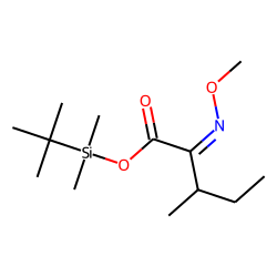 2-Keto-3-methylvaleric acid, MO TBDMS # 2
