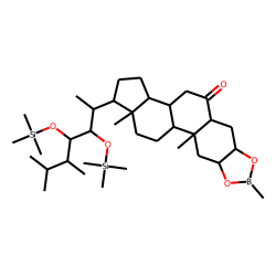 Castasterone, methaneboronate-TMS ether