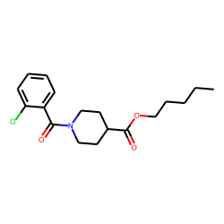 Isonipecotic acid, N-(2-chlorobenzoyl)-, pentyl ester