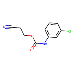M-chlorocarbanilic acid, 2-cyanoethyl ester