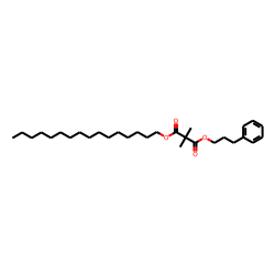 Dimethylmalonic acid, hexadecyl 3-phenylpropyl ester