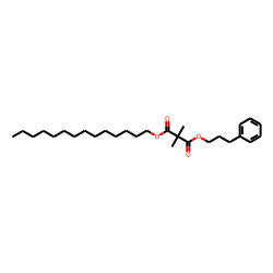 Dimethylmalonic acid, 3-phenylpropyl tetradecyl ester