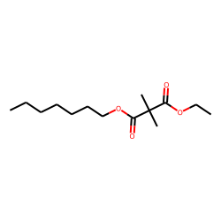 Dimethylmalonic acid, ethyl heptyl ester