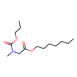 Glycine, N-methyl-n-propoxycarbonyl-, heptyl ester