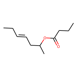 4-Hepten-2-ol, (E)-, butanoate