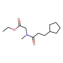 Sarcosine, N-(3-cyclopentylpropionyl)-, ethyl ester