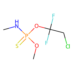 O-Methyl-O-(1,1-difluoro-2-chloroethyl)-N-methyl-phosphorothioamidate