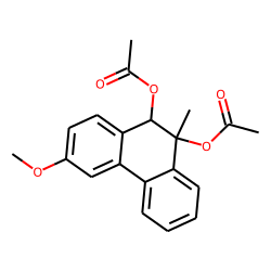cis-Phenanthrene, 9,10-dihydro-9-methyl-9,10-diol, 3-methoxy, diacetate