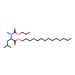 L-Leucine, N-methyl-N-propoxycarbonyl-, tetradecyl ester