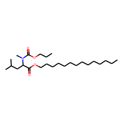 l-Leucine, N-methyl-n-propoxycarbonyl-, tetradecyl ester