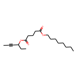 Glutaric acid, hex-4-yn-3-yl octyl ester
