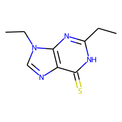 9H-purine-6(1h)-thione, 2,9-diethyl-