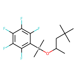 4,4-Dimethylpentan-2-ol, dimethylpentafluorophenylsilyl ether
