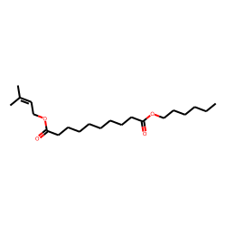 Sebacic acid, hexyl 3-methylbut-2-enyl ester