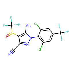 5-Amino-1-[2,6-dichloro-4-(trifluoromethyl)phenyl]-4-(trifluoromethylsulfinyl)pyrazole-3-carbonitrile