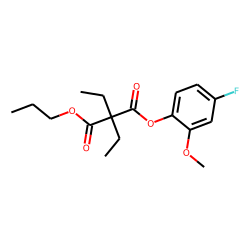 Diethylmalonic acid, 4-fluoro-2-methoxyphenyl propyl ester