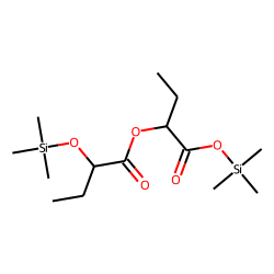 2-Hydroxybutanoyl-2-hydroxybutanoic acid, TMS