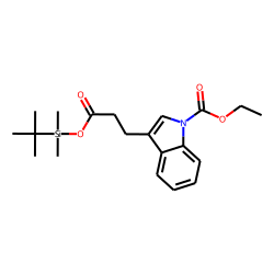 3-Indolepropionic acid, ethoxycarbonylated, TBDMS