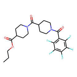 Isonipecotinoylisonipecotic acid, N'-pentafluorobenzoyl-, propyl ester