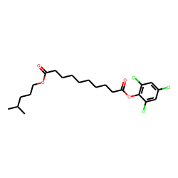Sebacic acid, isohexyl 2,4,6-trichlorophenyl ester