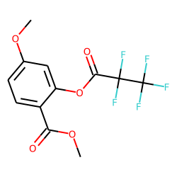Methyl 2-hydroxy-4-methoxybenzoate, O-pentafluoropropionyl-
