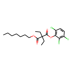 Diethylmalonic acid, heptyl 2,3,6-trichlorophenyl ester