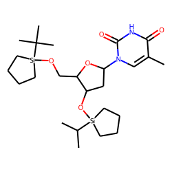 Thymidine, 3'-O-cyclotetramethylene-isopropylsilyl, 5'-O-cyclotetramethylene-tertbutylsilyl
