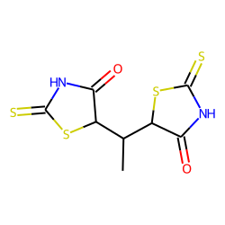 Rhodanine, 5,5'-ethylidenedi-