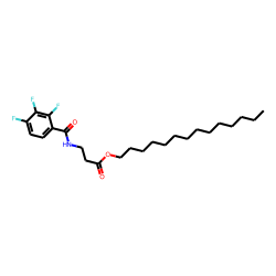 «beta»-Alanine, N-(2,3,4-trifluorobenzoyl)-, tetradecyl ester
