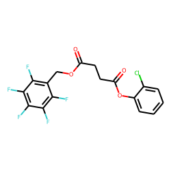 Succinic acid, 2-chlorophenyl pentafluorobenzyl ester