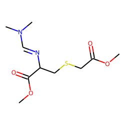 S-carbethoxymethyl-L-cysteine, N-dimethylaminomethylene-, dimethyl ester