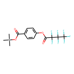 Benzoic acid, 4-heptafluorobutyryloxy-, trimethylsilyl ester