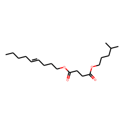 Succinic acid, isohexyl non-4-enyl ester